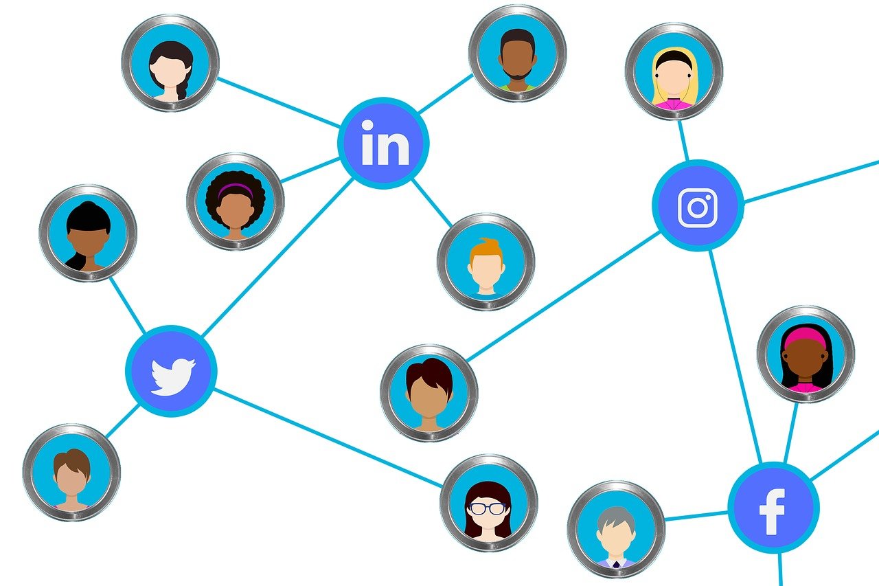 social media, connection, network