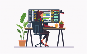 ai generated, woman, programmer
