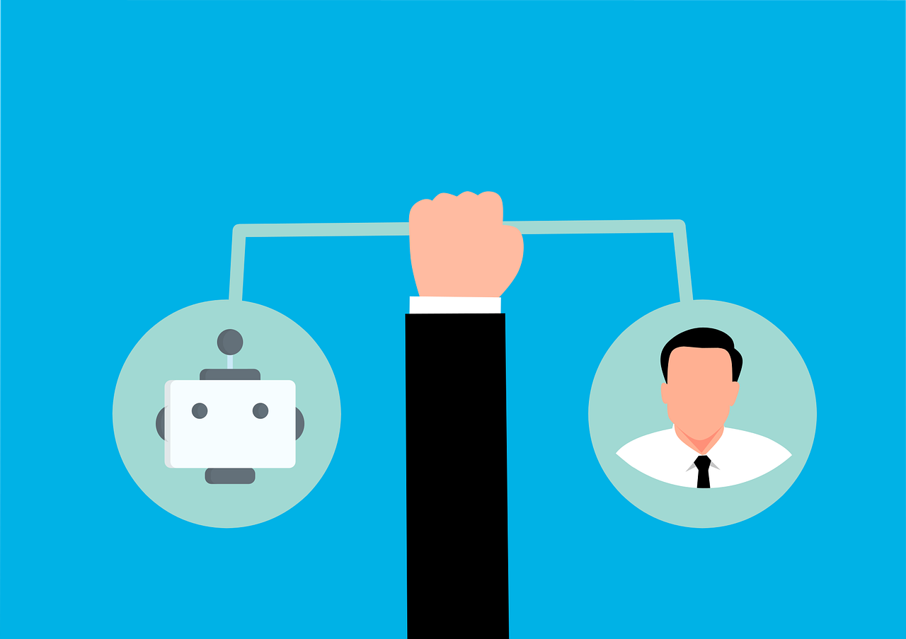 automation, robot, human