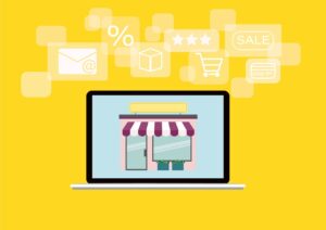 laptop, e commerce, business