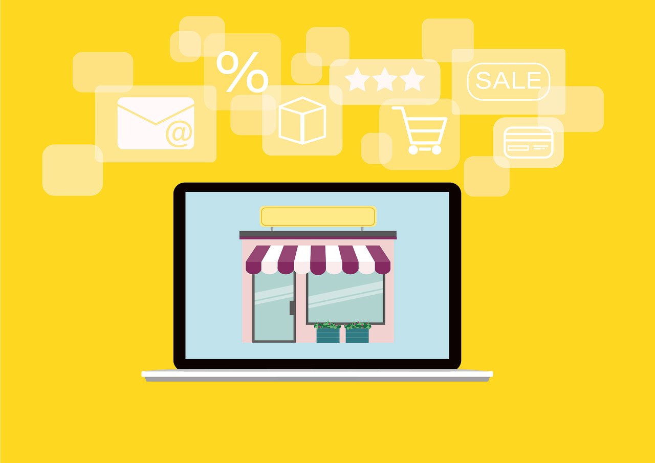 laptop, e commerce, business