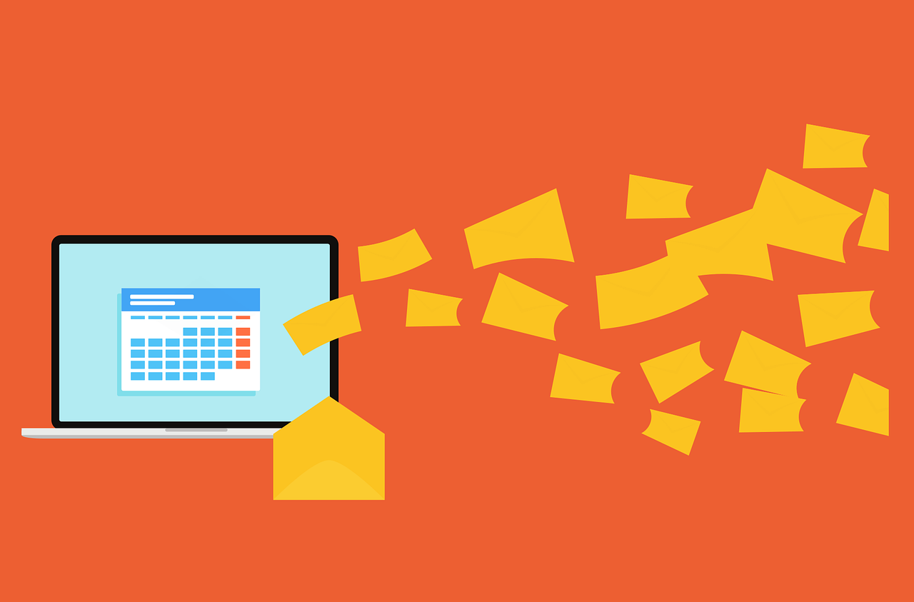 email, laptop, schedule